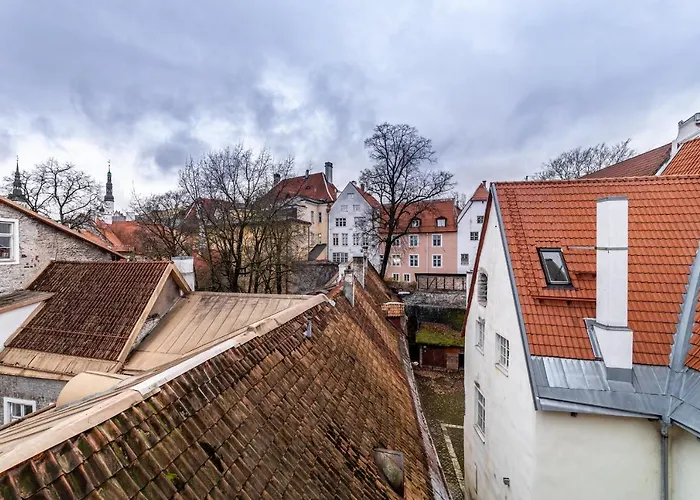 Apartment Roofs Of The Old Tallinn